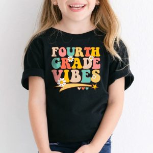 Fourth Grade Vibes 4th Grade Team Retro 1st Day Of School T Shirt 2