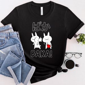 Funny Anime Baka Rabbit Slap Japanese Gift T-Shirt 2