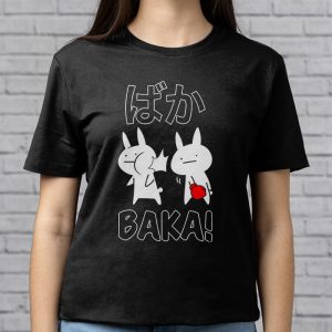 Funny Anime Baka Rabbit Slap Japanese Gift T Shirt 2 4