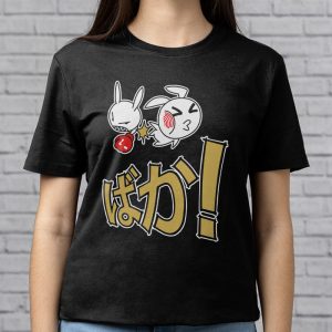 Funny Anime Baka Rabbit Slap Japanese Gift T Shirt 4