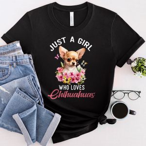 Funny Chihuahua Design For Girls Kids Women Chihuahua Lovers T-Shirt 1