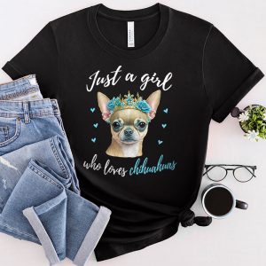 Funny Chihuahua Design For Girls Kids Women Chihuahua Lovers T-Shirt 3