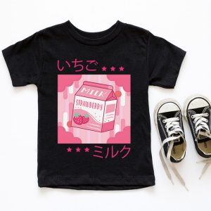 Funny Retro 90s Japanese Kawaii Strawberry Milk Shake Carton T Shirt 6 2