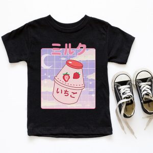 Funny Retro 90s Japanese Kawaii Strawberry Milk Shake Carton T Shirt 6 3