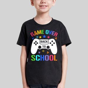 Game Over Back To School Funny First Day School Kids Boys T Shirt 1 2