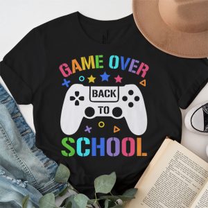 Game Over Back To School Funny First Day School Kids Boys T Shirt 2 2