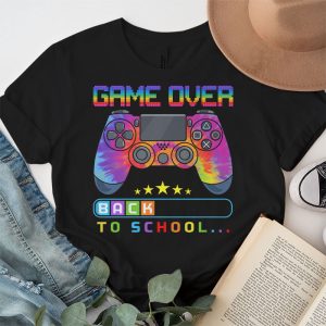 Game Over Back To School Funny First Day School Kids Boys T Shirt 2