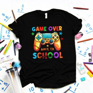 Game Over Back To School Funny First Day School Kids Boys T Shirt 3 1