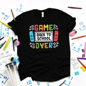 Game Over Back To School Funny First Day School Kids Boys T Shirt 3 3