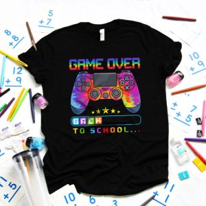 Game Over Back To School Funny First Day School Kids Boys T Shirt 3