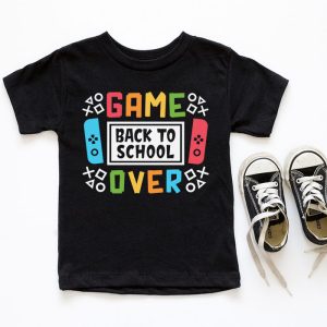 Game Over Back To School Funny First Day School Kids Boys T Shirt 5 3