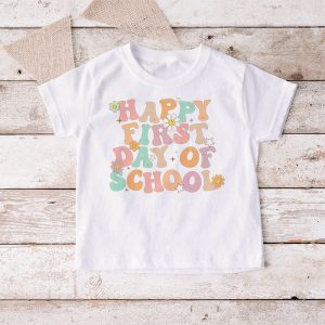 Groovy Happy First Day Of School Back To School Teachers T Shirt 2 4