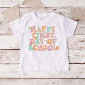 Groovy Happy First Day Of School Back To School Teachers T Shirt 4 1