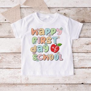 Groovy Happy First Day Of School Back To School Teachers T Shirt 4 2