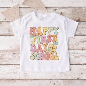 Groovy Happy First Day Of School Back To School Teachers T Shirt 4 3