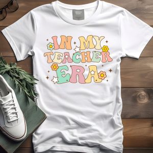 Groovy In My Teacher Era First Day Of School Back To School T-Shirt