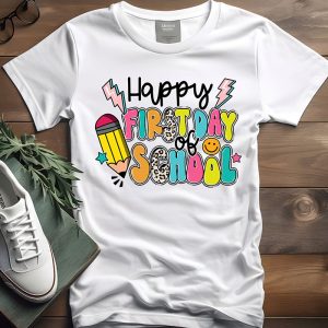 Happy First Day Of School Leopard Back To School Teacher T-Shirt 2