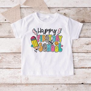 Happy First Day Of School Leopard Back To School Teacher T Shirt 2 6