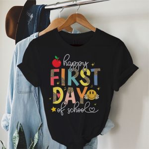 Happy First Day Of School Leopard Back To School Teacher T Shirt 2 9