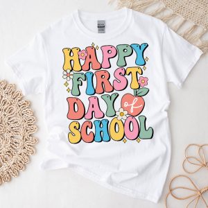 Happy First Day Of School Shirt Teachers Kids Back To School T-Shirt 1