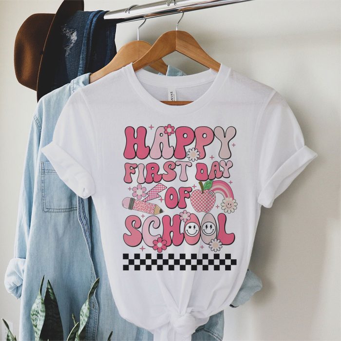 Happy First Day Of School Shirt Teachers Kids Back To School T Shirt 1 9