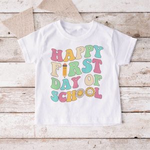 Happy First Day Of School Shirt Teachers Kids Back To School T Shirt 4 9