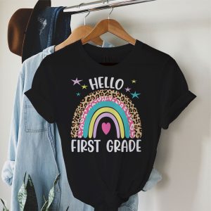 Hello 1st Grade Rainbow Back To School Teacher Student T-Shirt B