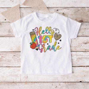 Hello 1st Grade Teachers Students Tie Dye Back To School T Shirt 10 3