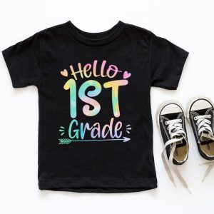 Hello 1st Grade Teachers Students Tie Dye Back To School T Shirt 10