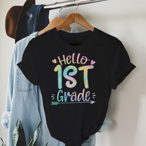 Hello 1st Grade Teachers Students Tie Dye Back To School T-Shirt