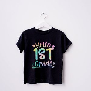 Hello 1st Grade Teachers Students Tie Dye Back To School T Shirt 8