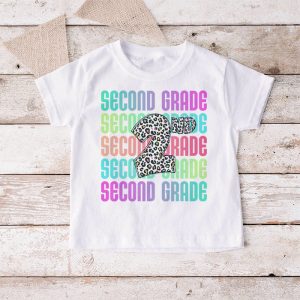 Hello 2nd Grade Leopard Back To School Teacher Student Kids T Shirt 4 1