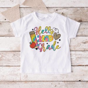 Hello 2nd Grade Teachers Students Tie Dye Back To School T Shirt 10 3