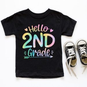 Hello 2nd Grade Teachers Students Tie Dye Back To School T Shirt 10