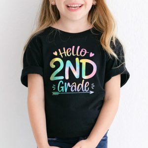 Hello 2nd Grade Teachers Students Tie Dye Back To School T Shirt 2