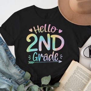 Hello 2nd Grade Teachers Students Tie Dye Back To School T Shirt 7