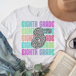 Hello 8th Grade Leopard Back To School Teacher Student Kids T Shirt 3 1