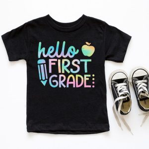 Hello First Grade Tie Dye Teachers Kids Back to School T Shirt c 10