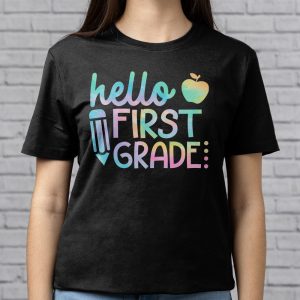 Hello First Grade Tie Dye Teachers Kids Back to School T Shirt c 9