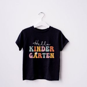 Hello Kindergarten Back To School Special Groovy Teacher Student T-Shirt 1 2 Hello Kindergarten Back To School Groovy Teacher Student T Shirt 1 1 2