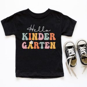 Hello Kindergarten Back To School Special Groovy Teacher Student T-Shirt 1 4 Hello Kindergarten Back To School Groovy Teacher Student T Shirt 1 1 4