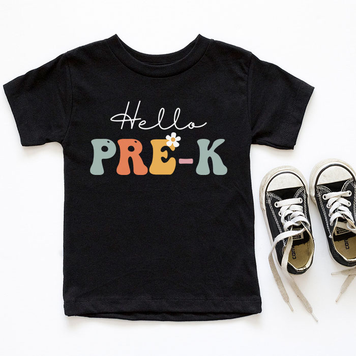 Hello-Kindergarten-Back-To-School-Groovy-Teacher-Student-T-Shirt-1-2-4 Hello Kindergarten Back To School Groovy Teacher Student T Shirt 1 2 4
