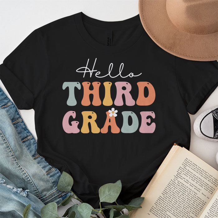 Hello-Kindergarten-Back-To-School-Groovy-Teacher-Student-T-Shirt-1-5-1 Hello Kindergarten Back To School Groovy Teacher Student T Shirt 1 5 1