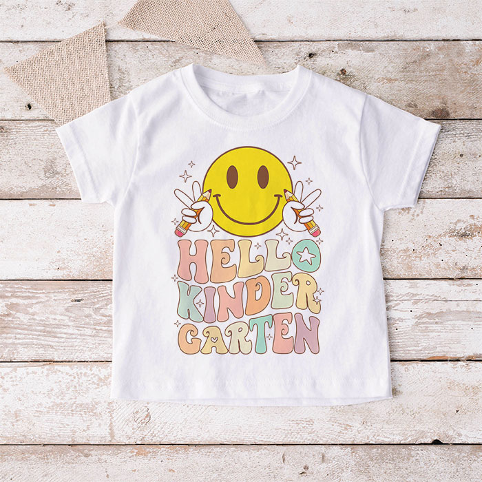 Hello-Kindergarten-Back-To-School-Groovy-Teacher-Student-T-Shirt-2-1-4 Hello Kindergarten Back To School Groovy Teacher Student T Shirt 2 1 4