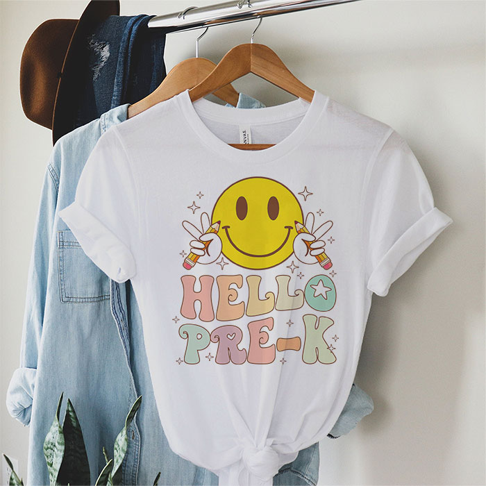 Hello-Kindergarten-Back-To-School-Groovy-Teacher-Student-T-Shirt-2-2-1 Hello Kindergarten Back To School Groovy Teacher Student T Shirt 2 2 1