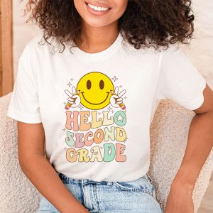 Hello Kindergarten Back To School Groovy Teacher Student T-Shirt 2-4