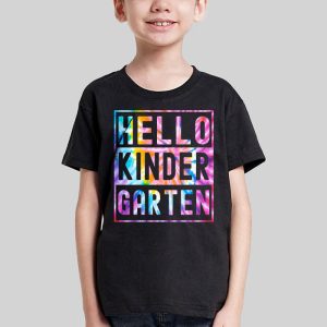 Hello Kindergarten Grade Teachers Students Tie Dye Back To School T Shirt 1 2