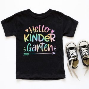 Hello Kindergarten Grade Teachers Students Tie Dye Back To School T Shirt 10