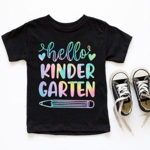 Hello Kindergarten Tie Dye Teachers Kids Back to School T Shirt 10