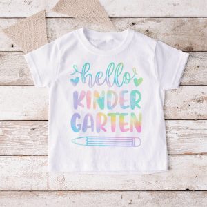 Hello Kindergarten Tie Dye Teachers Kids Back to School T Shirt 11